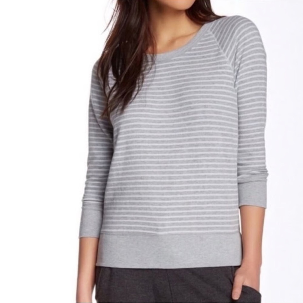 James Perse striped raglan top